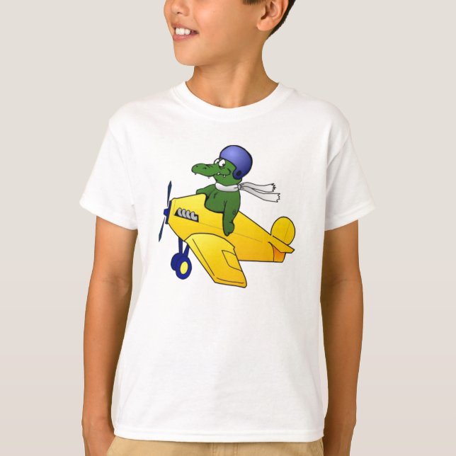Kids Gator Plane T-shirt (Front)