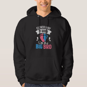 Kids Gender Reveal Siblings Quote for a Gender Rev Hoodie