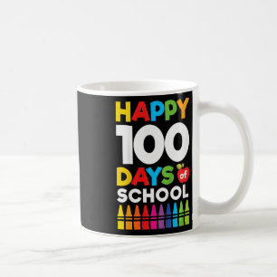 Kids Get Your Crayon Boys Girls Kids 100 Days Of S Coffee Mug