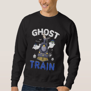 Kids  Ghost Train Boo Halloween Costume Kids Boys  Sweatshirt