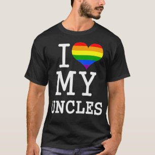 Kids Gift for Gay Uncles Baby Clothes I Love My Un T-Shirt