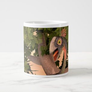 Kids Gigantoraptor Dinosaur Adventure Art Large Coffee Mug