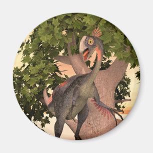 Kids Gigantoraptor Dinosaur Adventure Art Magnet