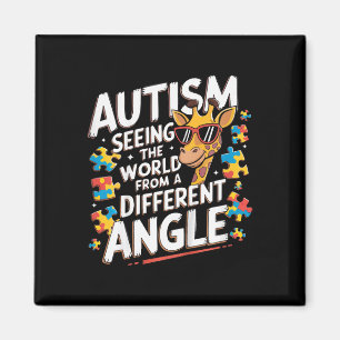 Kids Giraffe Autism Seeing World Different Angle A Magnet