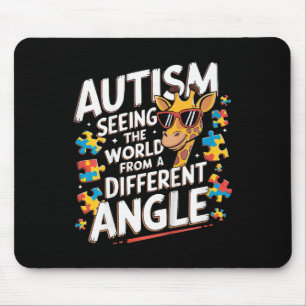 Kids Giraffe Autism Seeing World Different Angle A Mouse Pad