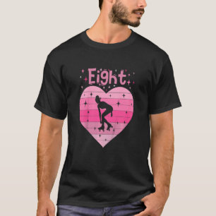 Kids Girl daughter inline skate roller skate 8th b T-Shirt
