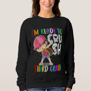 Kids Girl First Day Of 3rd Grade Welcome To Third Sweatshirt