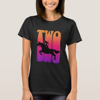 Kids Girl Horseback Rider I'm 2 Year Old Kids 2nd T-Shirt