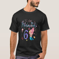 Kids Girls 6th Birthday Girl This Little Mermaid I