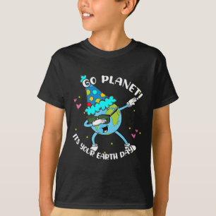 Kids Go Planet Its Your Earth Day Shirt Cute Boy T