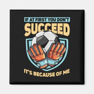 Kids Goaltender Defender Goalkeeper Soccer Goalie  Magnet