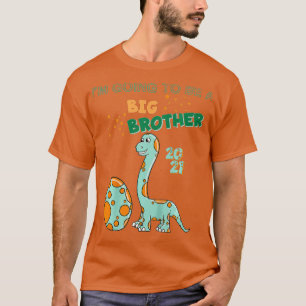 Kids Going to be a Big Brother 2021  Dinosaur  T-Shirt