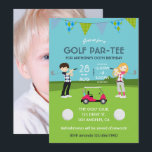 Kids Golf Theme Birthday Party Photo Invitation<br><div class="desc">Kids Golf Party invitations designed to be quickly and easily customised to your event specifics.</div>