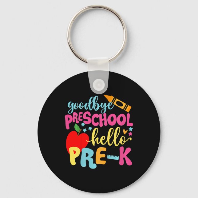 Kids Goodbye Preschool Back To School Key Ring (Front)