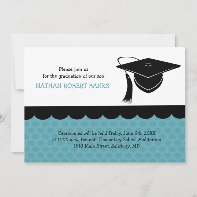 Kids Graduation Announcements (for a boy) (Front)