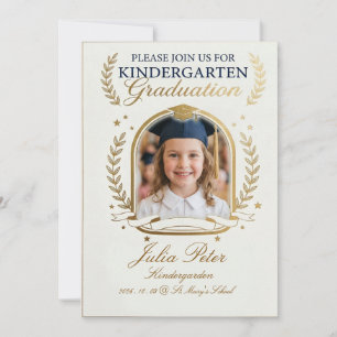 Kids Graduation Invitation, Preschool Pre-K Kinder Invitation
