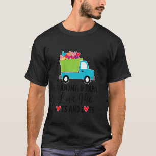 Kids Grandma And Papa Love Me Grandson Truck T-Shirt