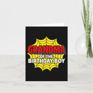 Kids Grandma Of The Birthday Boy Sder Theme Party  Card