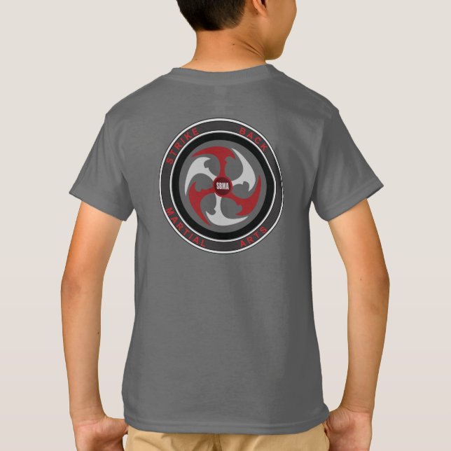 Kids grey tagless tee (Back)