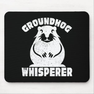Kids Groundhog Day Boy Girl Cute Marmota Woodchuck Mouse Pad