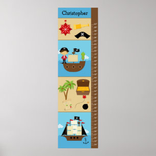 Kids Growth Chart - Pirates