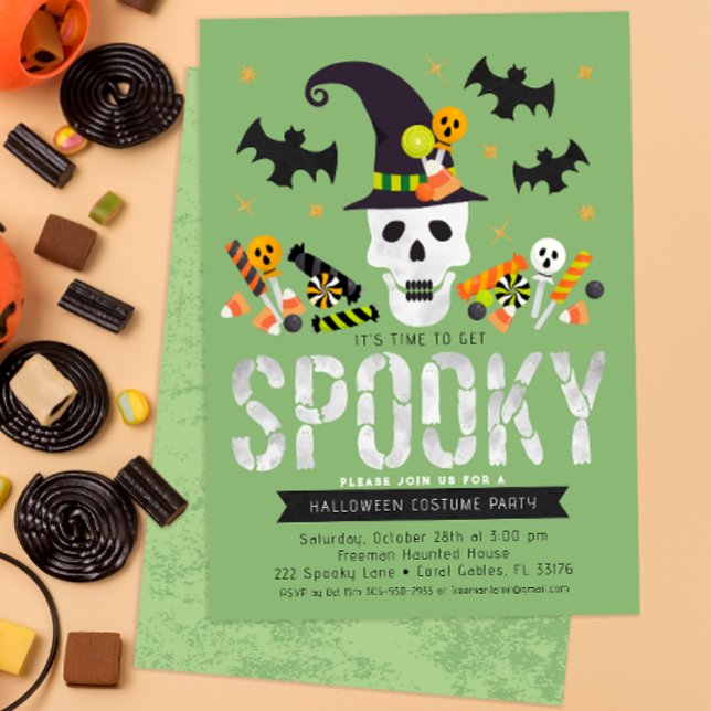 Kids Halloween Costume Party Invitation (Fun & Colorful Halloween Costume Party Invite)