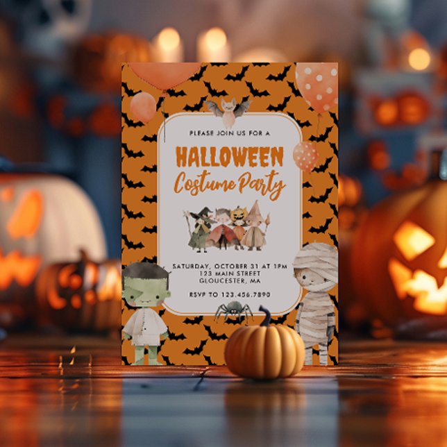 Kids Halloween Costume Party Invitation (Creator Uploaded)