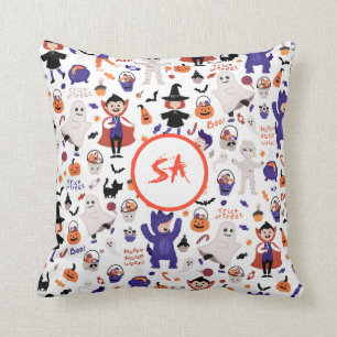 Kids Halloween Costume Party Trick or Treat Boo Cushion