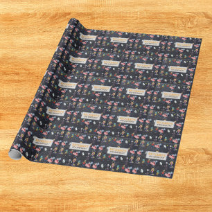 Kids Halloween Funny Costume Birthday Party Gift Wrapping Paper