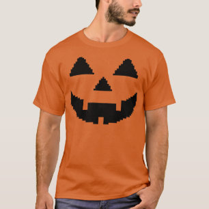 Kids Halloween Gamer Pumpkin Face Jack O Lantern P T-Shirt
