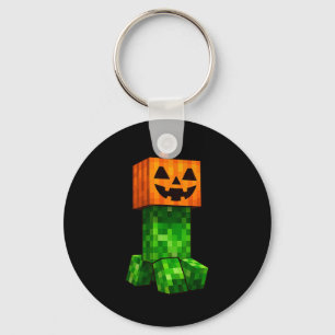 Kids Halloween Gamer Xel Jack O Lantern Pumpkin Bo Key Ring
