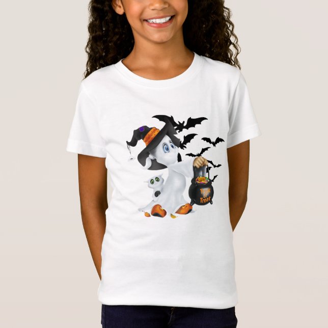 Kids Halloween Ghost Shirt (Front)