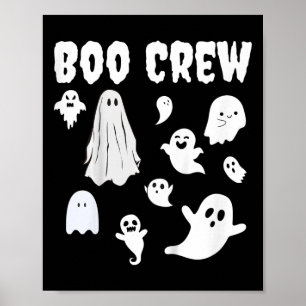 Kids Halloween Kids Motif Boo Crew Poster