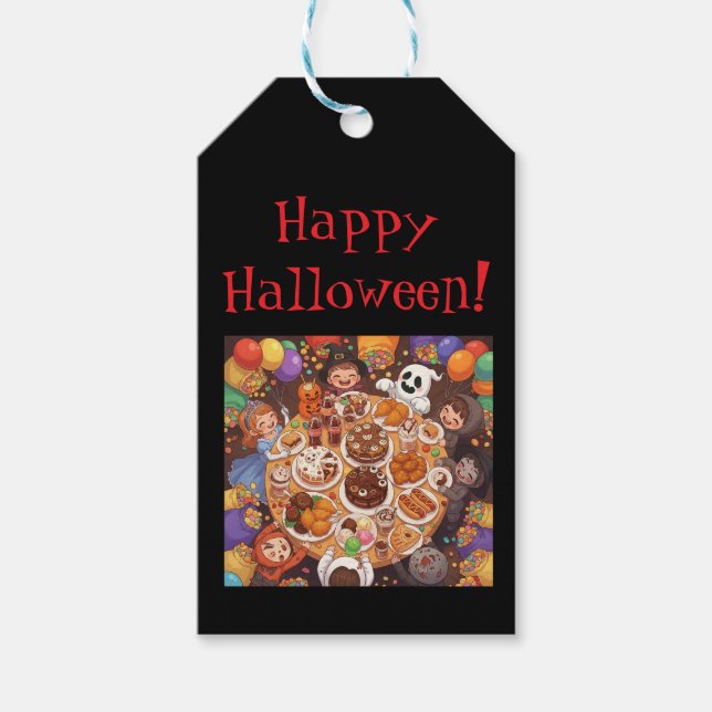 Kid's Halloween Party Gift Tags (Front)