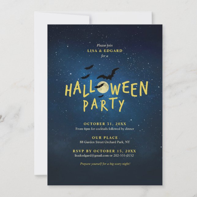 Kid's Halloween Party Invitation (Front)