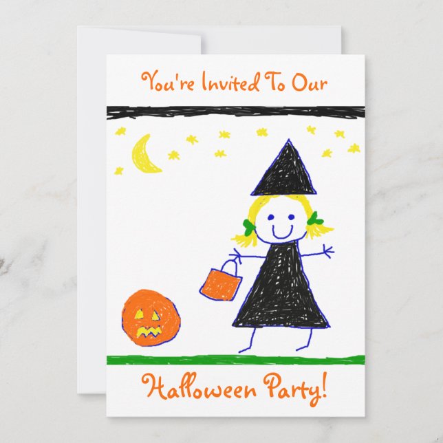 Kids Halloween Party! Invitation (Front)