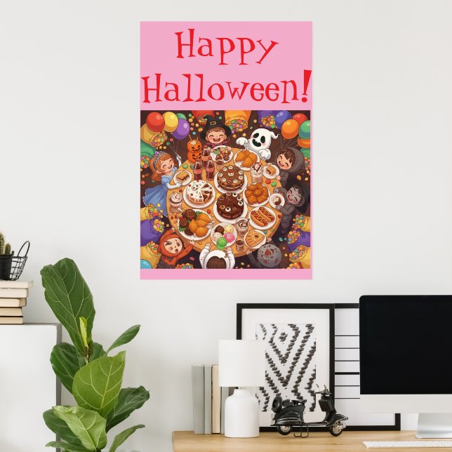 Kid's Halloween Party Poster (Home Office)