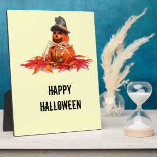Kids Halloween Pumkins Plaque