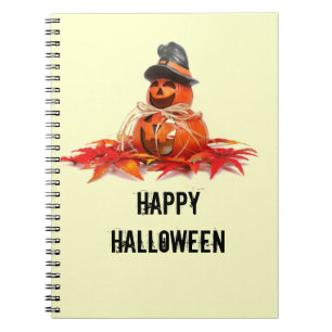 Kids Halloween Pumkins Spiral Notebook