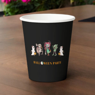 Kids halloween spooky Paper Plate Paper Cups