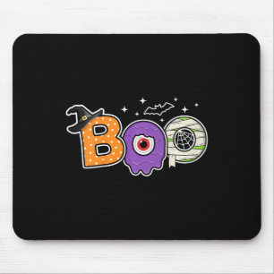 Kids Halloween Spooky Season Pumpkin Toddler Boys  Mouse Pad