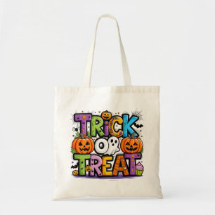 Kids Halloween Trick Or Treat Tote Bag
