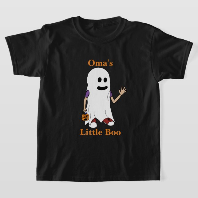 Kid's Halloween Tshirt from Grandma Oma (Laydown)