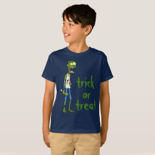 Kids Halloween Zombie Trick or Treat T-Shirt