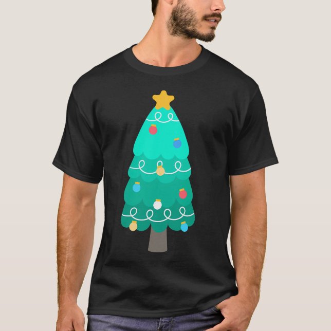 Kids Hand Drawn Cute And Colourful Christmas Eleme T-Shirt (Front)