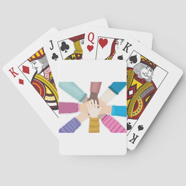 Kids Hands Playing Cards (Back)