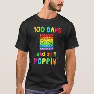 Kids Happy 100 Days Of School And Still Poppin 100 T-Shirt