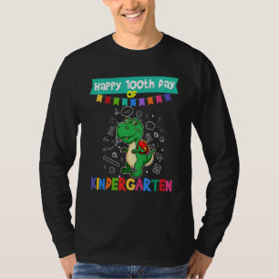Kids Happy 100th Day Of Kindergarten Preschool Gra T-Shirt