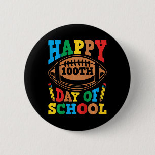 Kids Happy 100th Day Of School Boys 100 Days Of Sc 6 Cm Round Badge