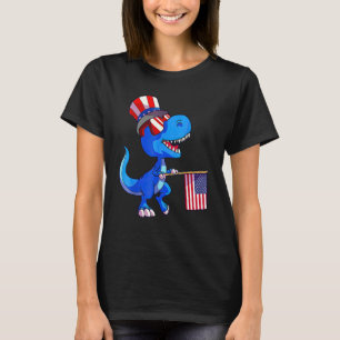 Kids Happy 4th Of July Rex Dino Dinosaur Baby Todd T-Shirt